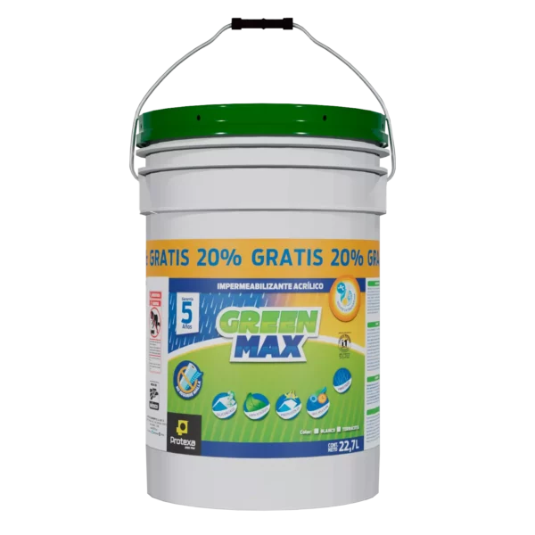 Impermeabilizantes Protexa - Impermeabilizante Acrílico - Green Max Cubetón 5A