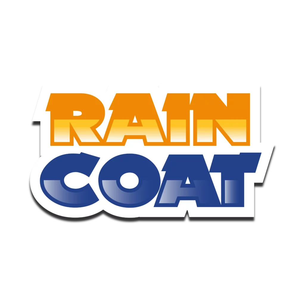 Logo rain coat